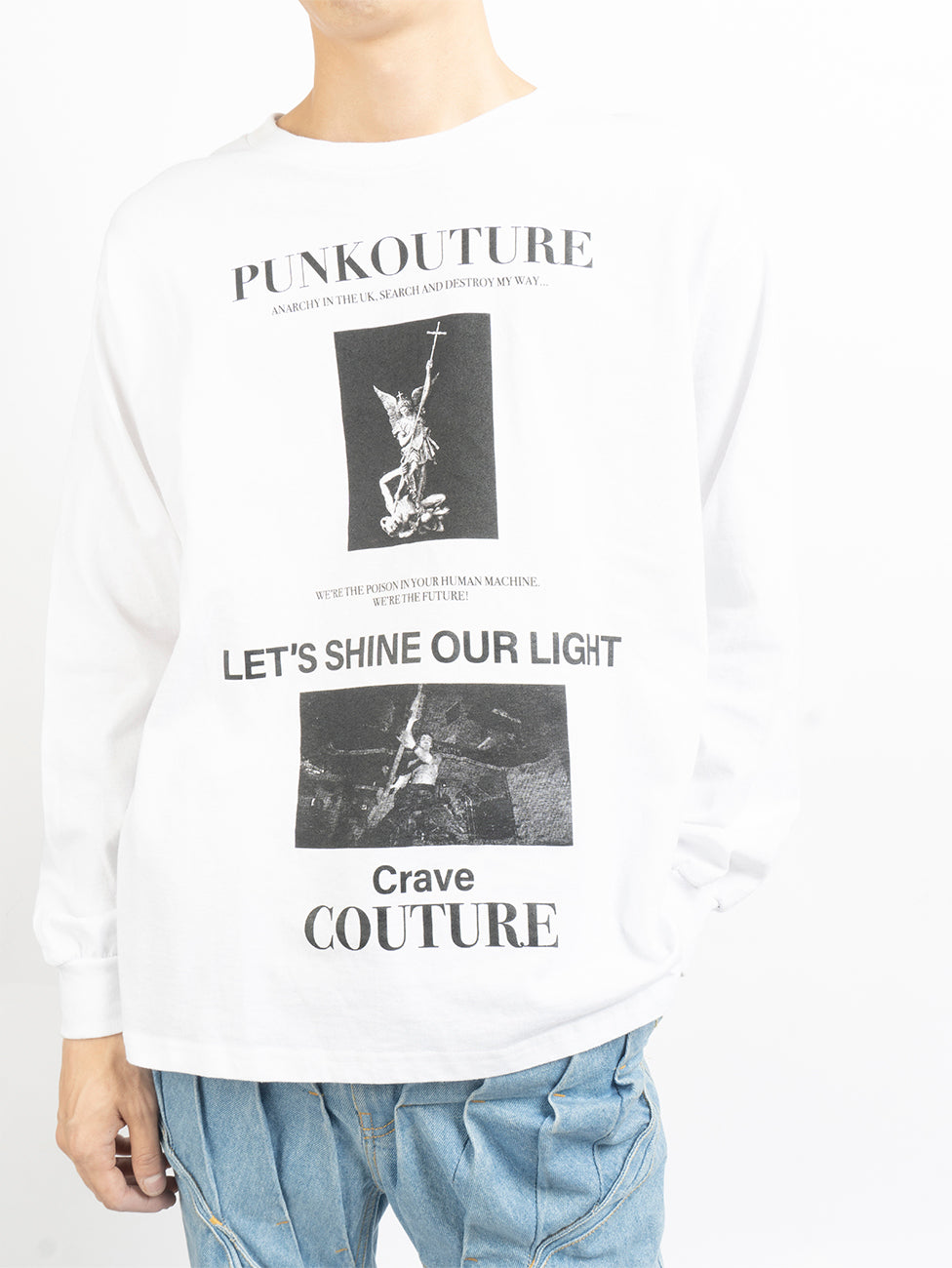 Juntae Kim AW24 “PUNKOUTURE” T-Shirts White