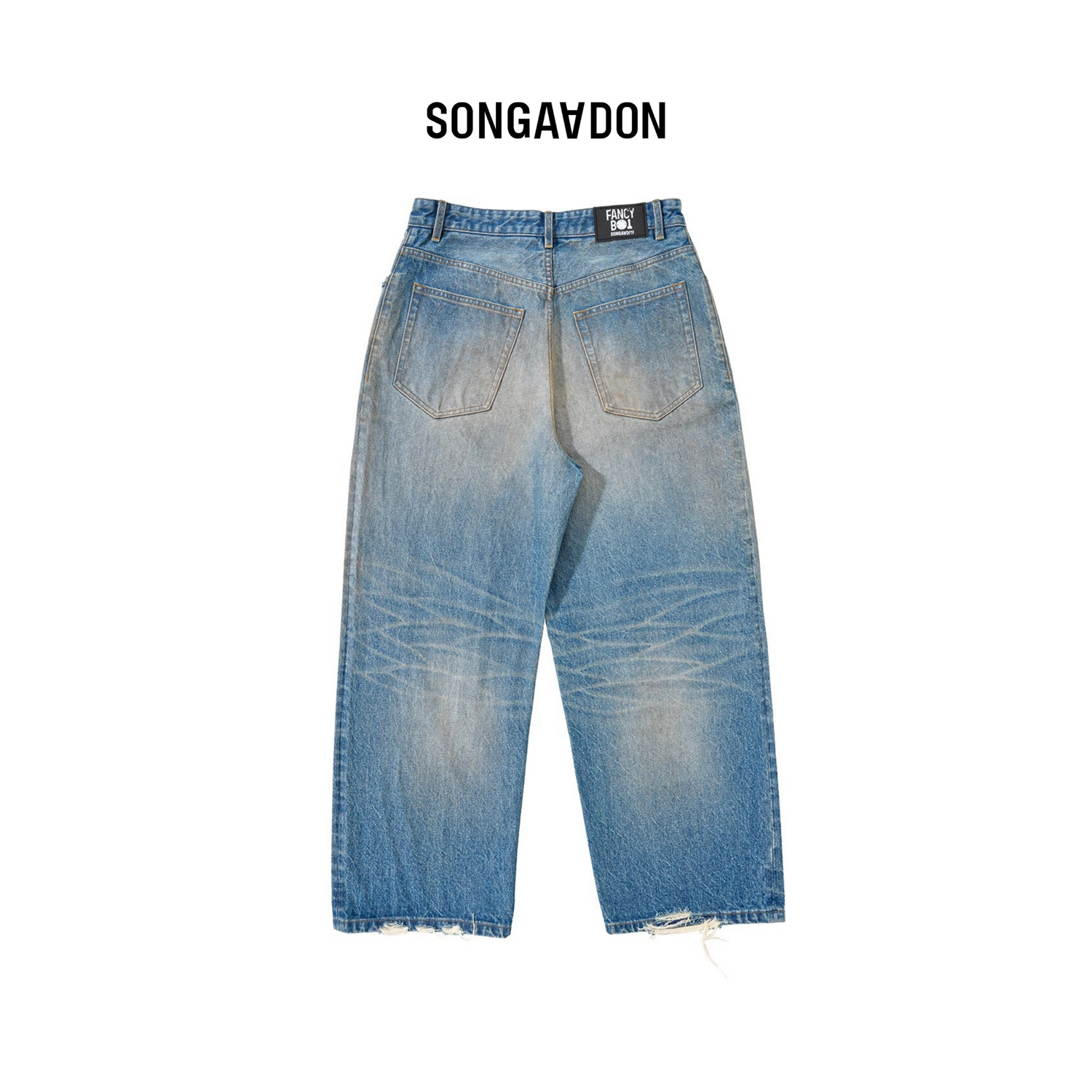 Songaadon 25SS Ripped Baggy Jeans