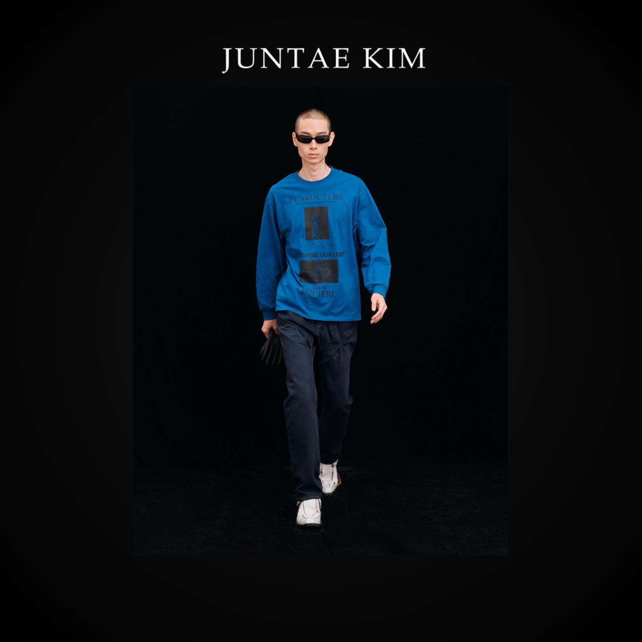 Juntae Kim AW24 “PUNKOUTURE” T-Shirts Blue