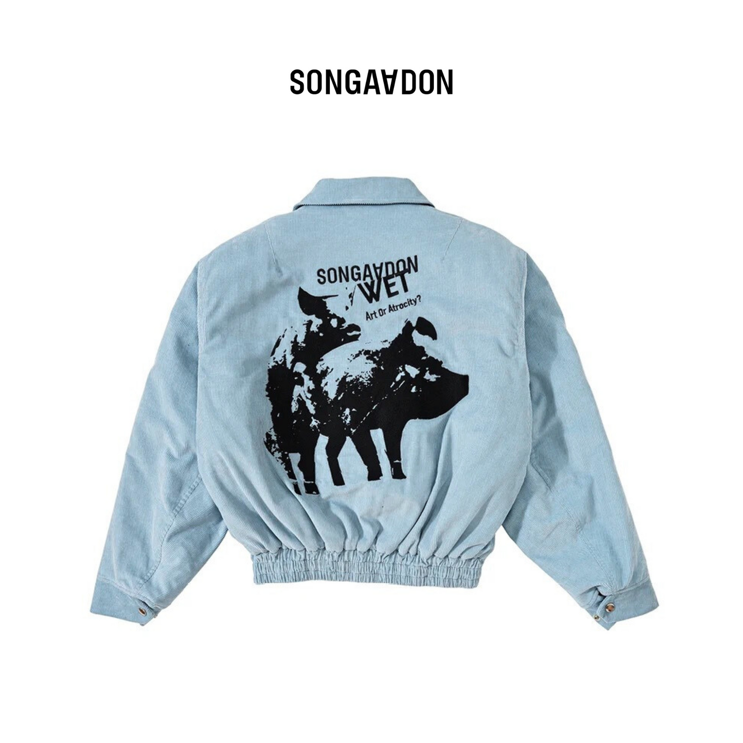 Songaadon 25SS Art or atrocity Pigg Corduroy Casual Jacket