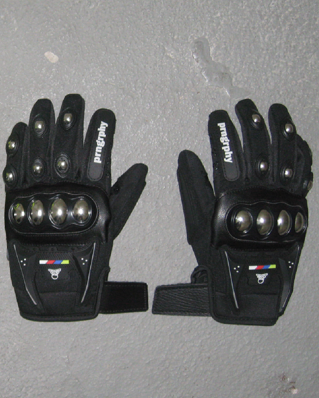 Prngrphy – RIOT! Moto Gloves - Black