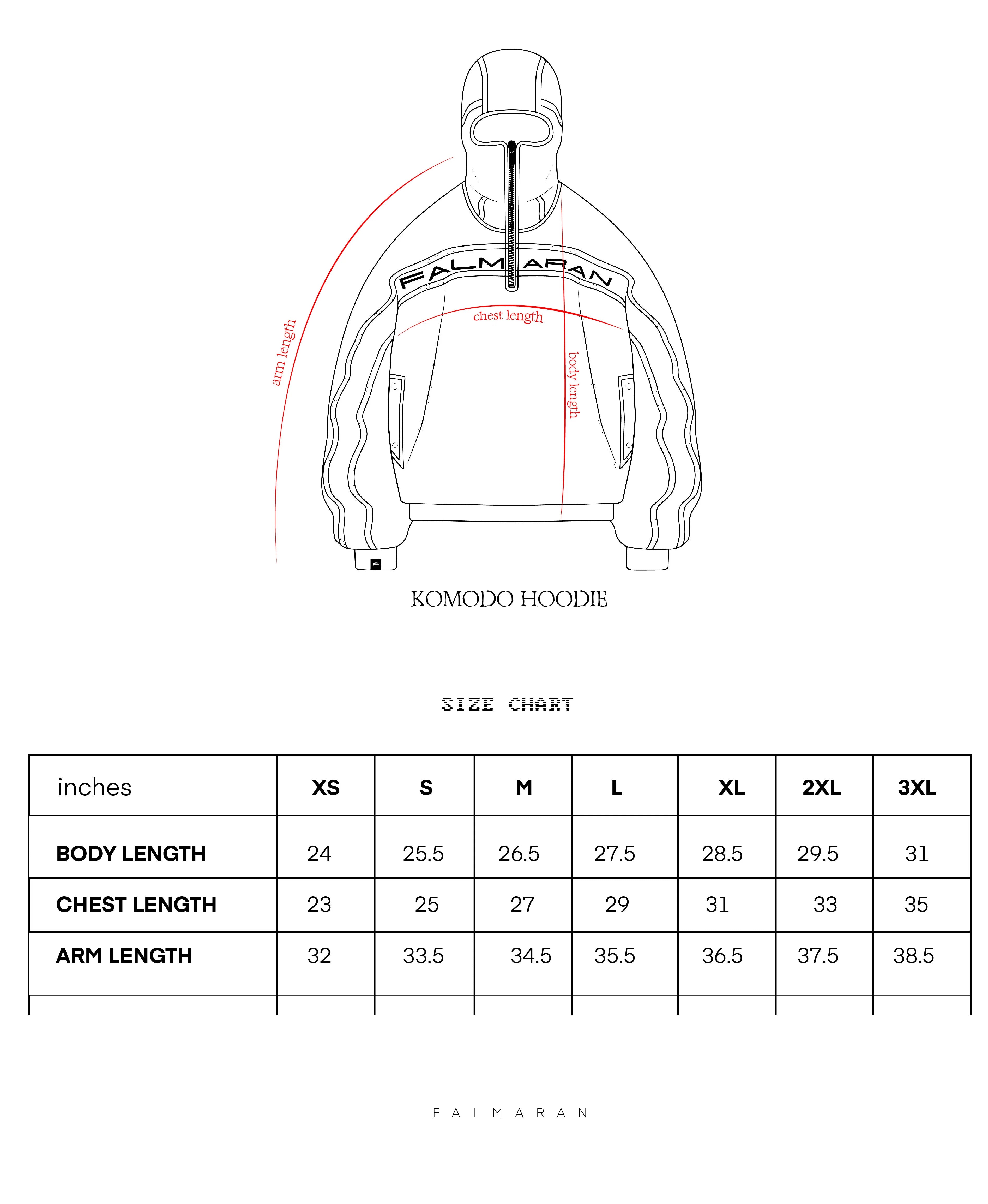 Falmaran komoo hoodie White