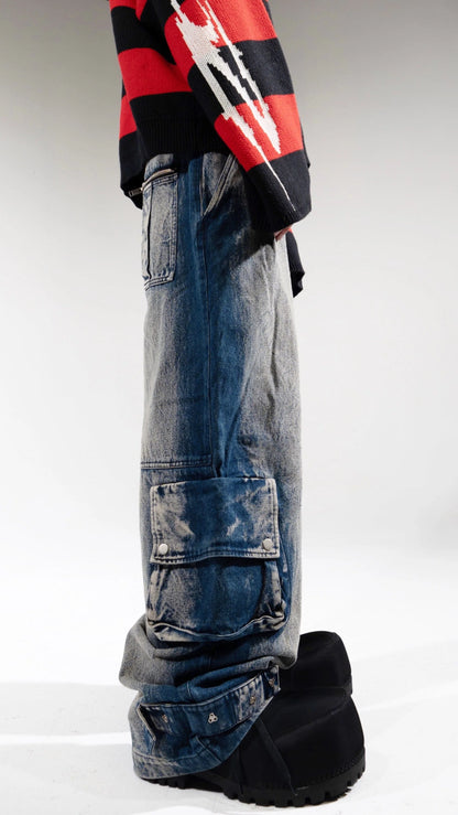 Quiroz 2044 Baggy Geth Pants - Wash Blue