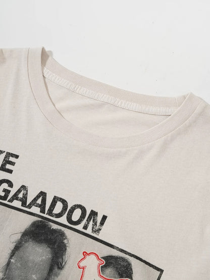 Songaadon 25SS Label “Fake Songaadon” Long sleeve Tee