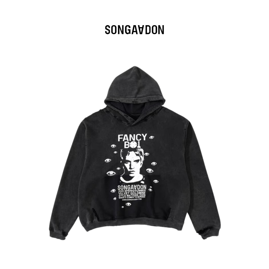 Songaadon 25SS Velvet Gold Mine Hoodie - Black