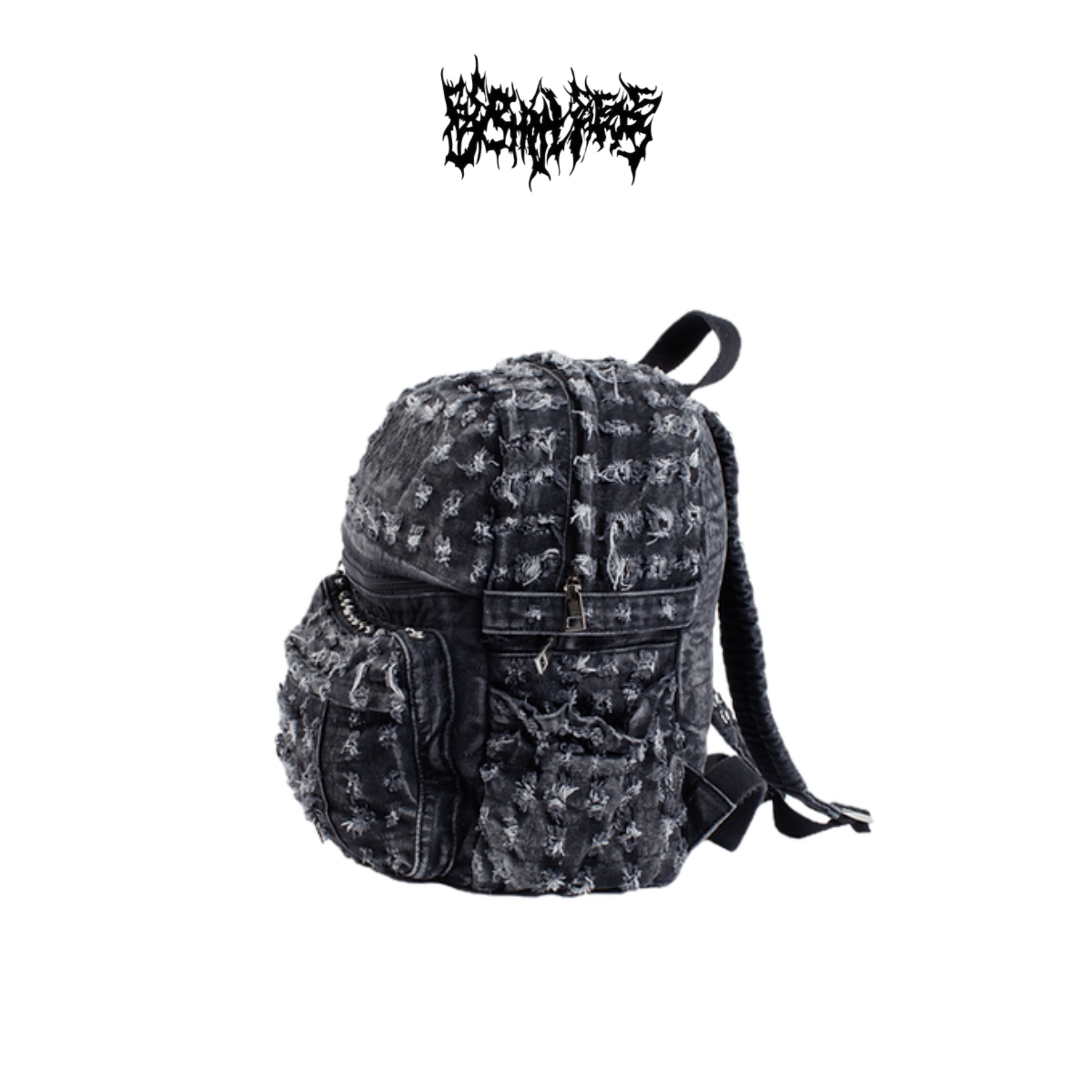 Reckless Scholars TRASHED DENIM BACKPACK