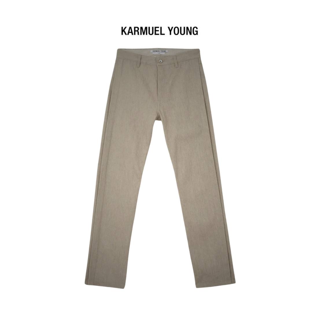 Karmuel Young Beige Rectangle XY-plane Jeans