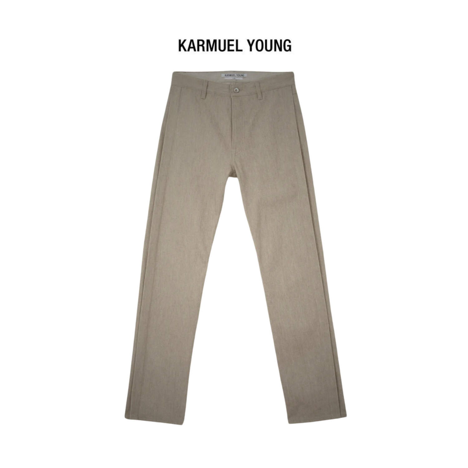 Karmuel Young Beige Rectangle XY-plane Jeans