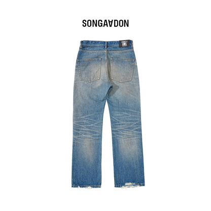 Songaadon 25SS Ripped Flare Jeans