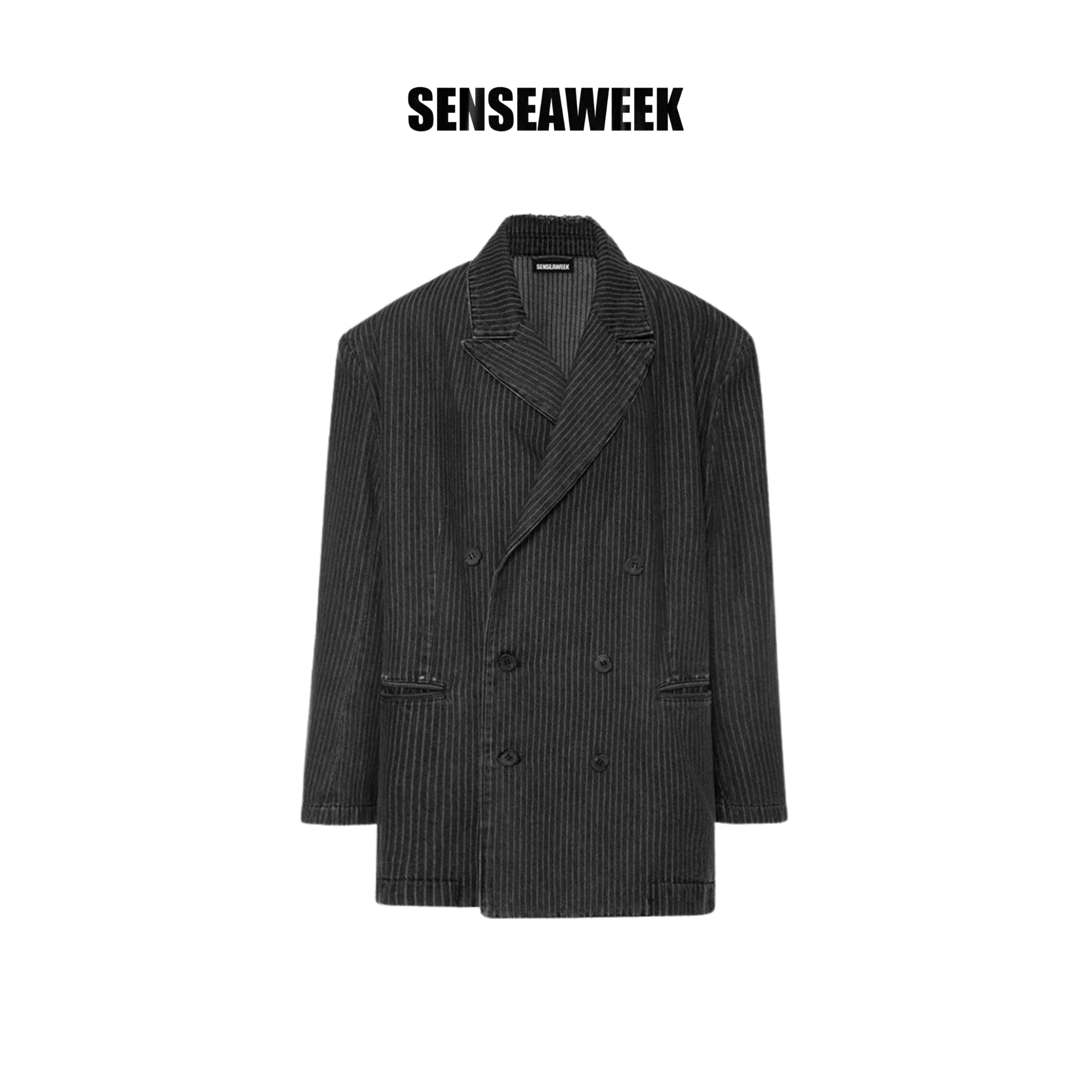 Senseaweek Gallery-Shaped Stripes Suit Jackets