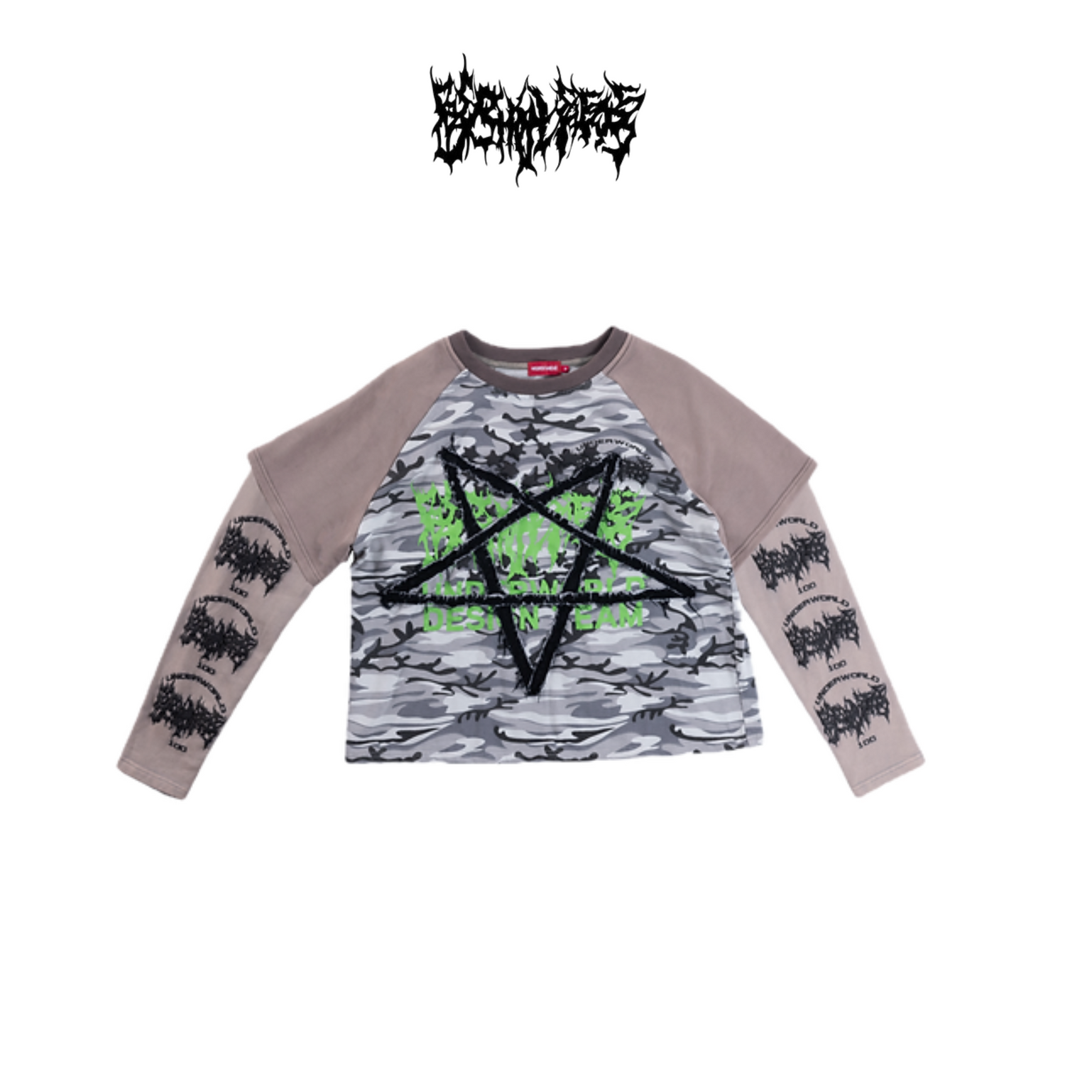 Reckless Scholars UWDT PENT PATCH CAMMO LS GREY/GREEN