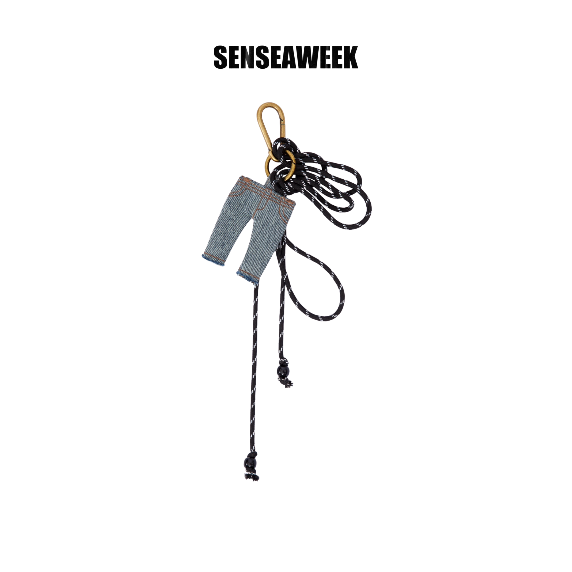 Senseaweek Blue Small Cowboy Keychain