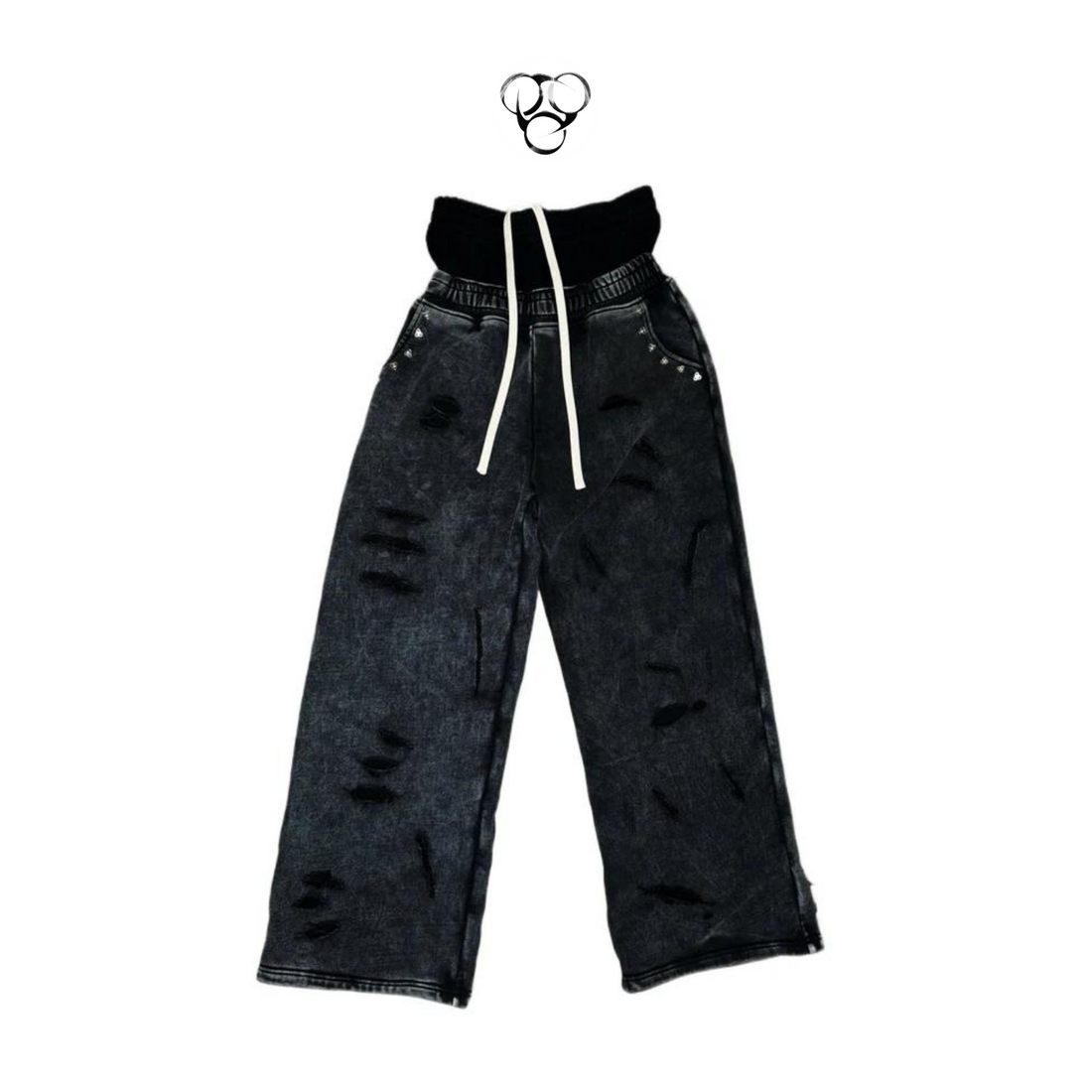 Quiroz 2044® Double Layer Sweatpants - Black