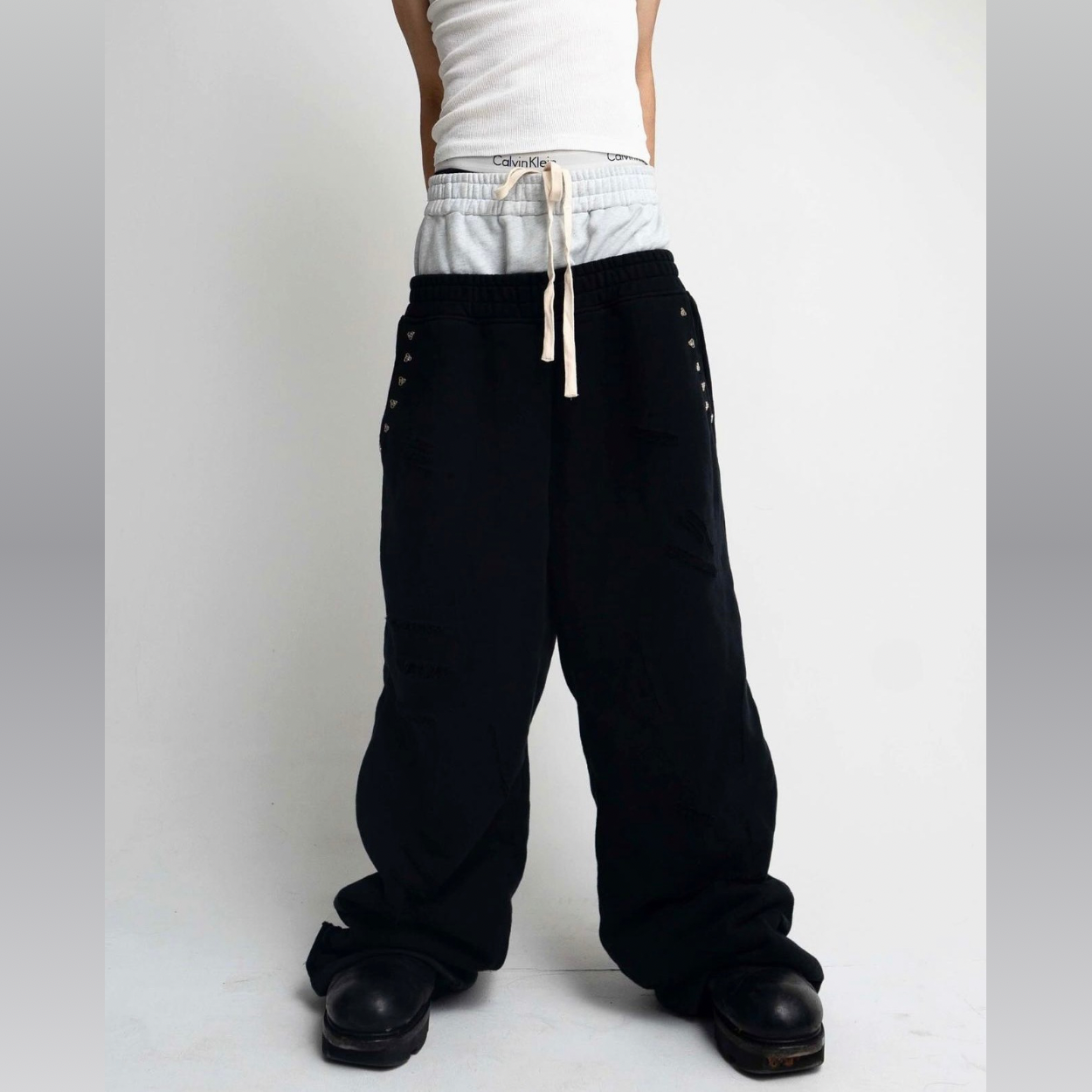 Quiroz 2044® Double Layer Sweatpants - Grey