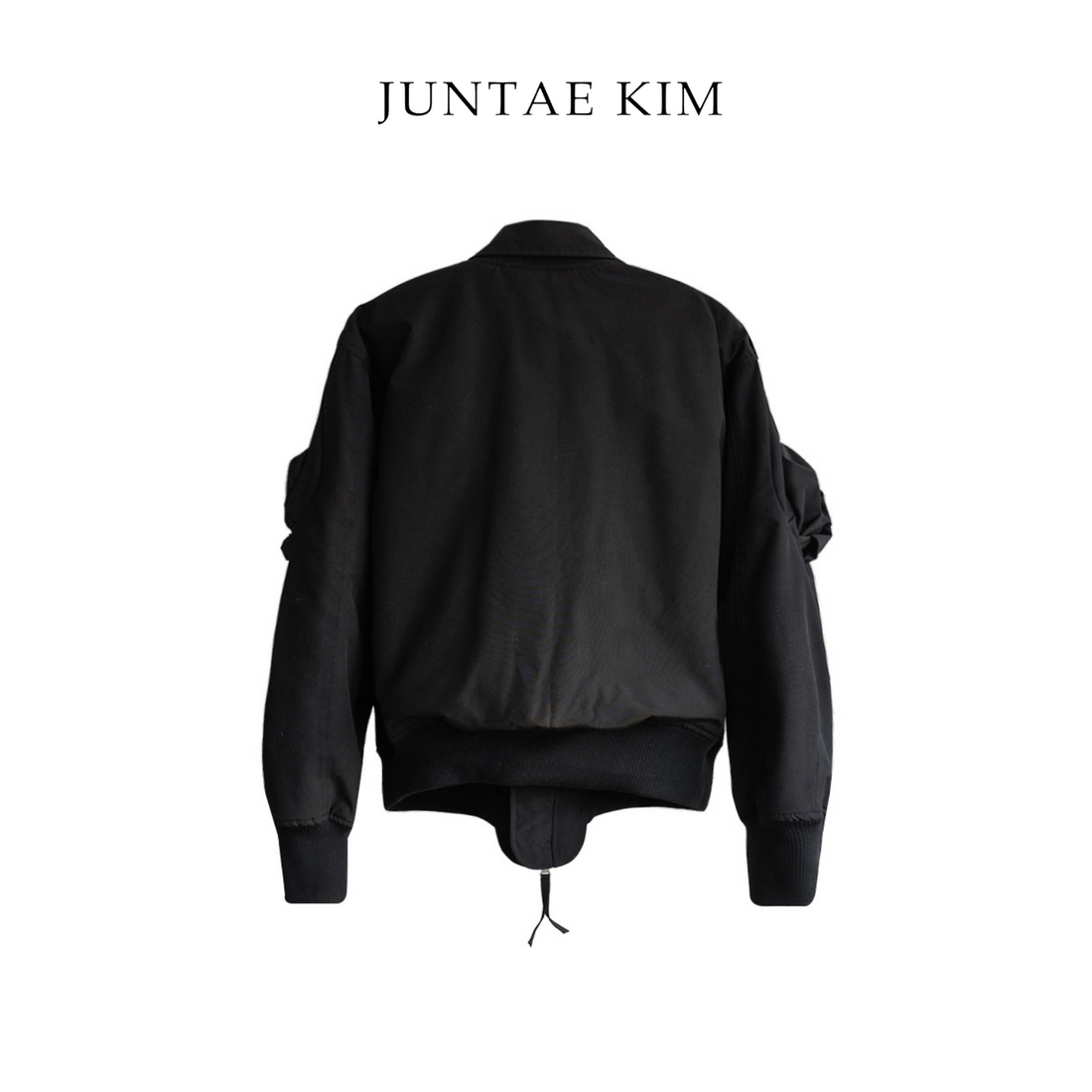 Juntae Kim AW24 PADDED FLOWER JACKET - BLACK