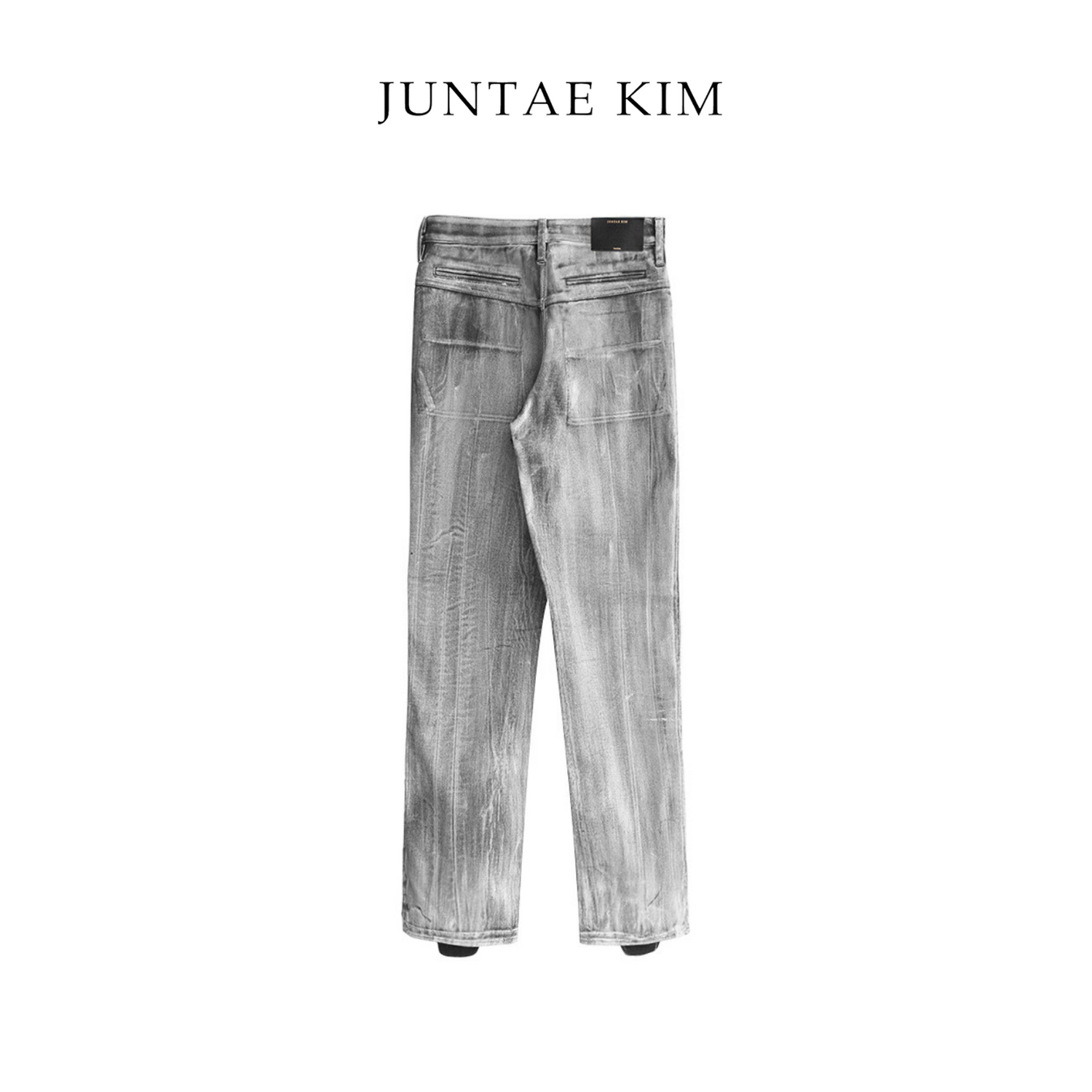 Juntae Kim AW24 PETAL GLOVES TROUSERS - PAINTED WHITE