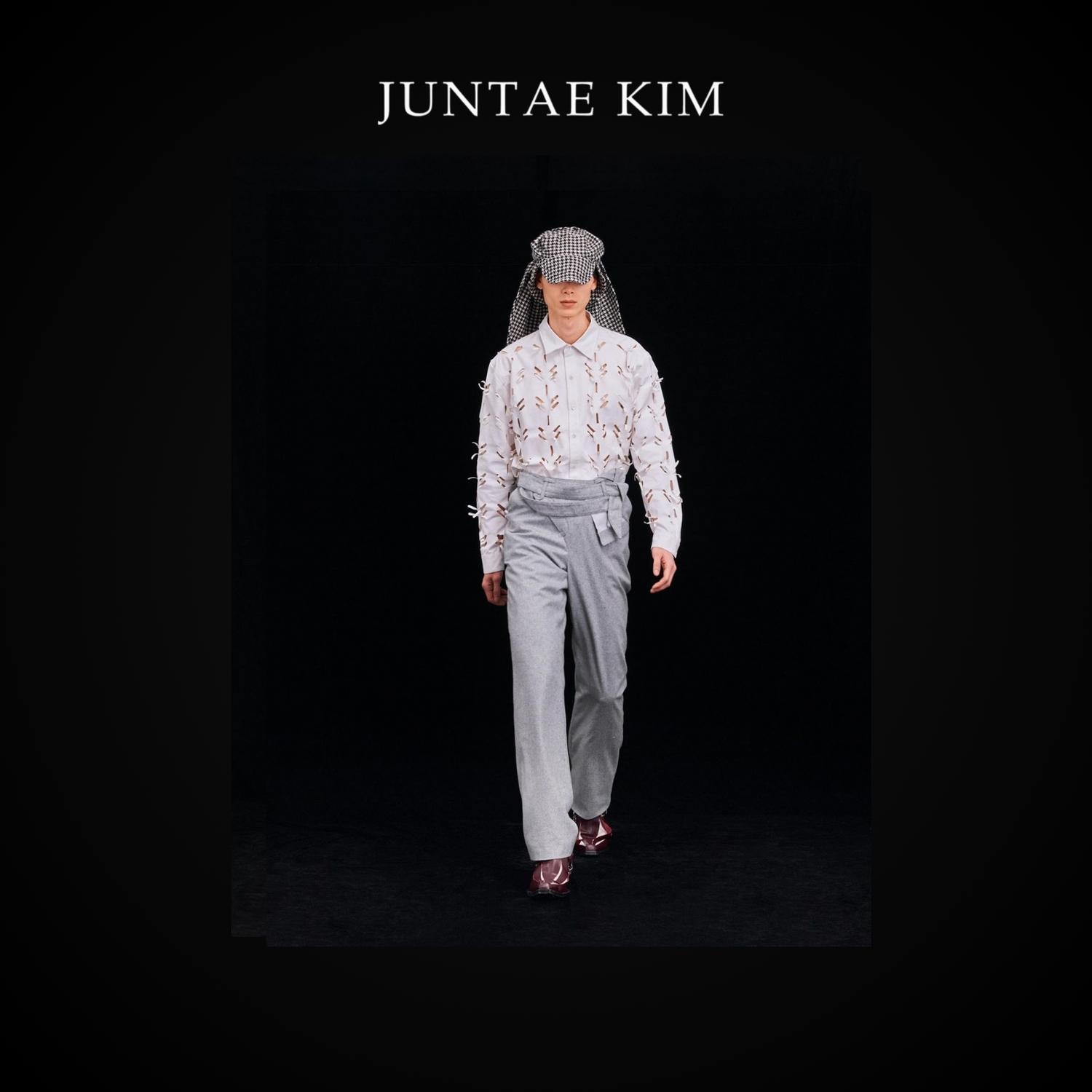 Juntae Kim AW24 LASER-SLASHED SHIRTS - WHITE