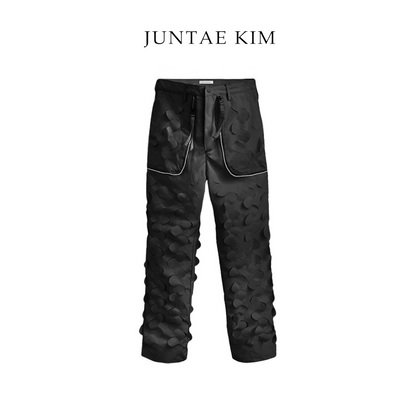 Juntae Kim AW24 LASER-SLASHED PADDING TROUSERS