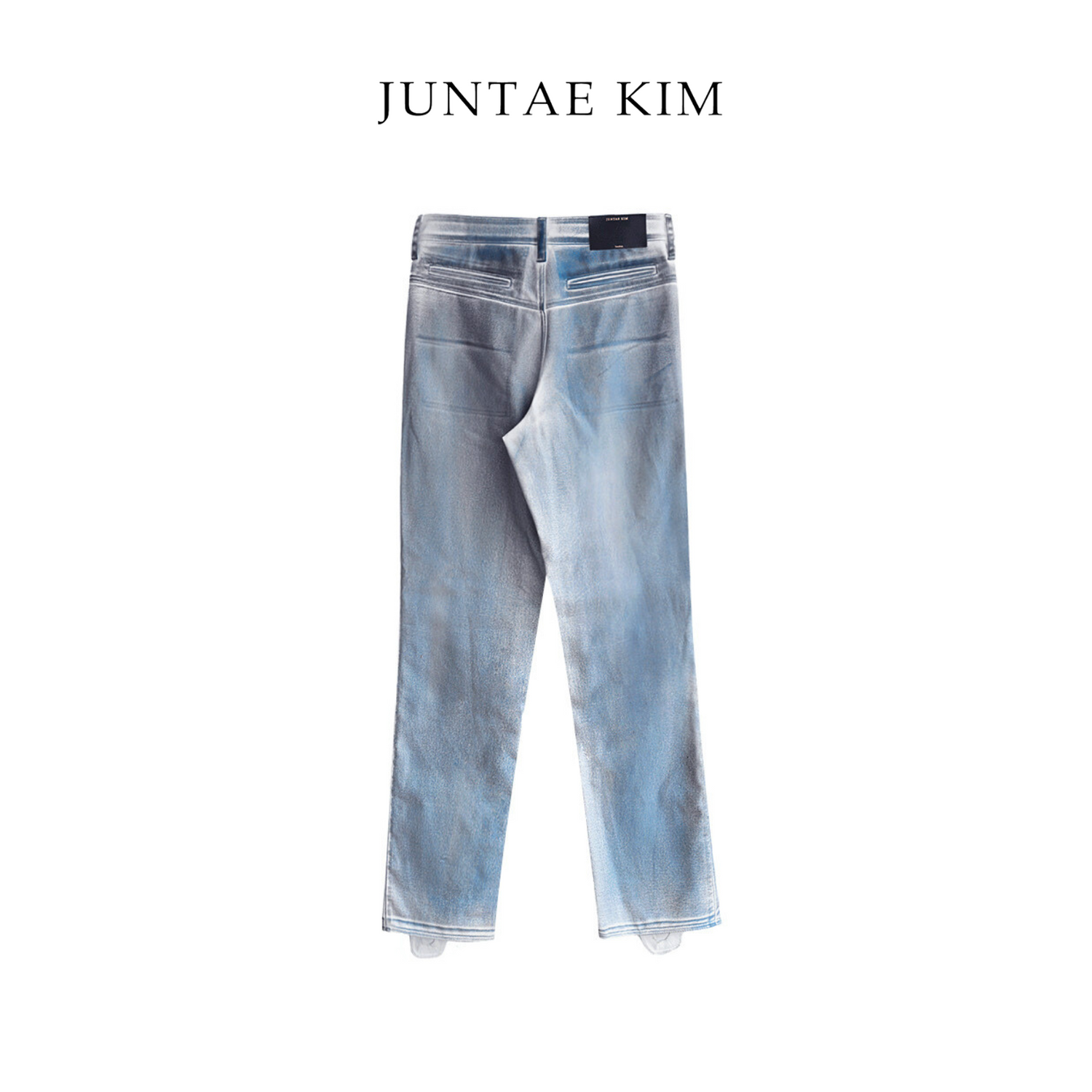 Juntae Kim AW24 PETAL GLOVES TROUSERS - PAINTED BLUE