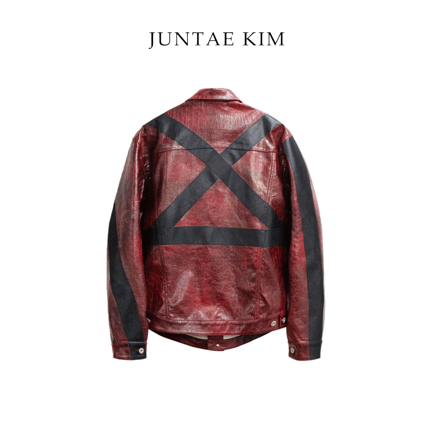 Juntae Kim AW24 Layered Tape Jacket - RED