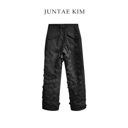 Juntae Kim AW24 LASER-SLASHED PADDING TROUSERS