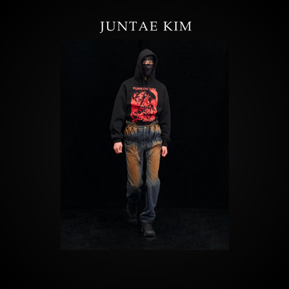 Juntae Kim AW24 PUNKOUTURE HOODIE - Black